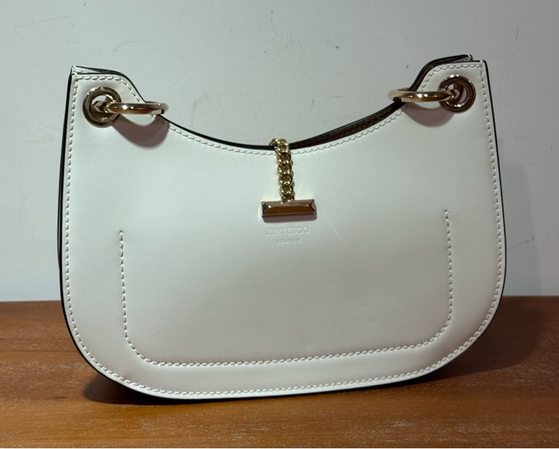 Jimmy Choo 白色珍珠鏈 Shoulder Bag-2