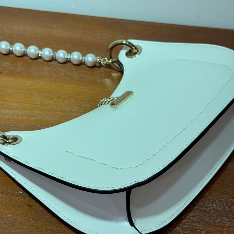 Jimmy Choo 白色珍珠鏈 Shoulder Bag-12