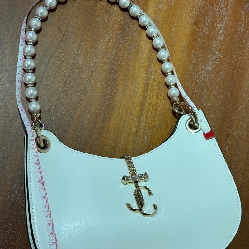 Jimmy Choo 白色珍珠鏈 Shoulder Bag-22