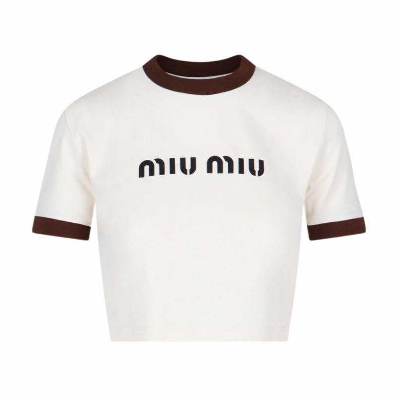 Miu Miu 女士 圓領短袖T恤S M L XL碼-0