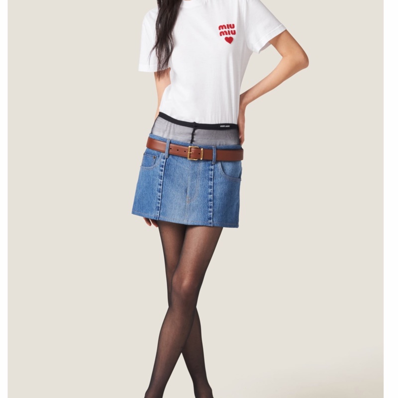 Miu Miu 女士 平紋針織短袖T恤XS S碼-3