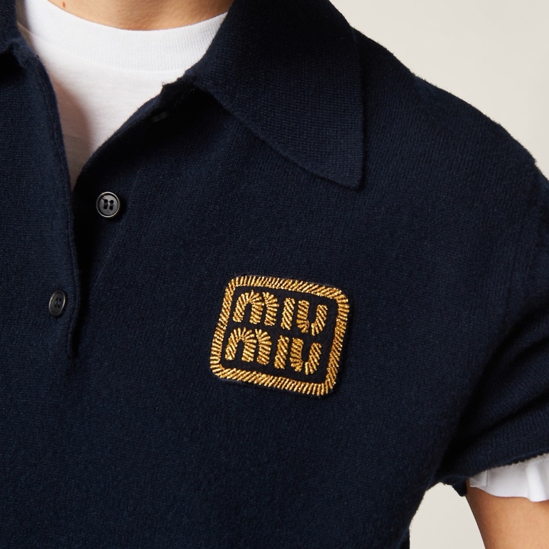 Miu Miu 女士 羊絨針織 Polo 衫IT-36 IT-42碼-2