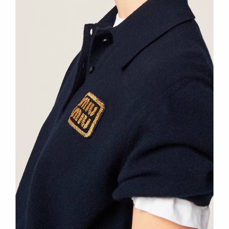 Miu Miu 女士 羊絨針織 Polo 衫IT-36 IT-42碼-4