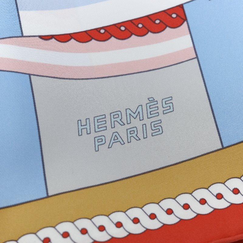 Hermès愛馬仕 La Berline  90cm 斜紋真絲方巾-5