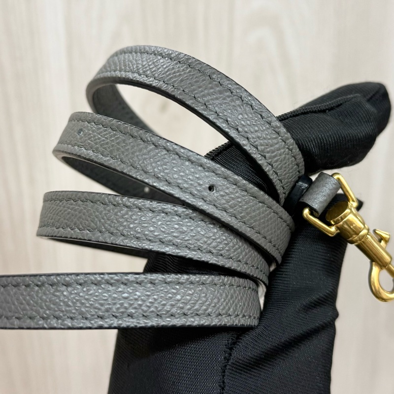 Celine大象灰牛皮金扣Pico Belt鯰魚包-23