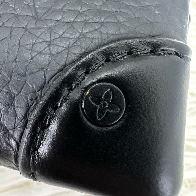 LV 黑色真皮壓紋 Steamer 晶片款-9