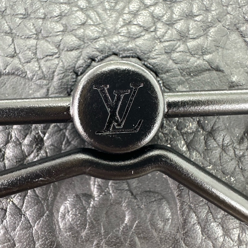 LV 黑色真皮壓紋 Steamer 晶片款-11
