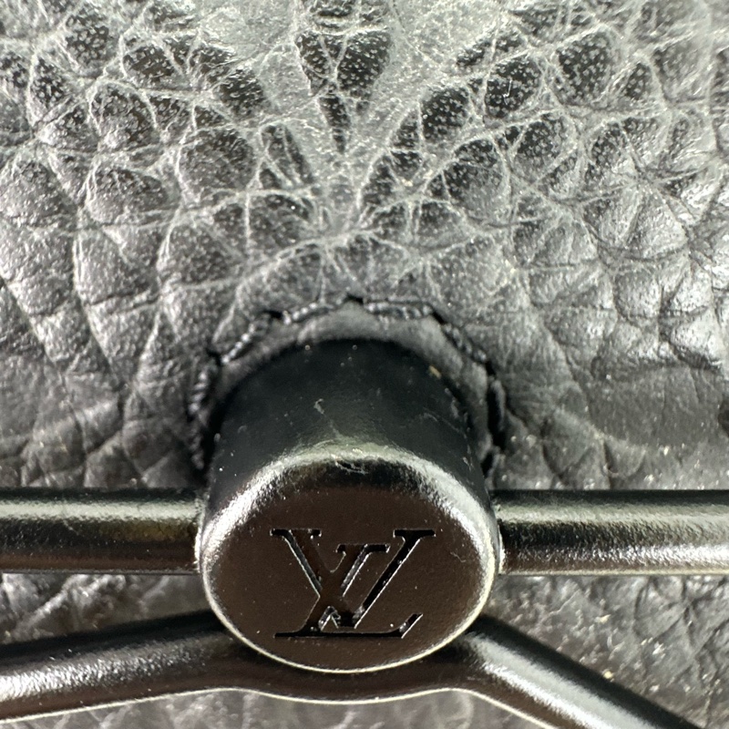 LV 黑色真皮壓紋 Steamer 晶片款-12