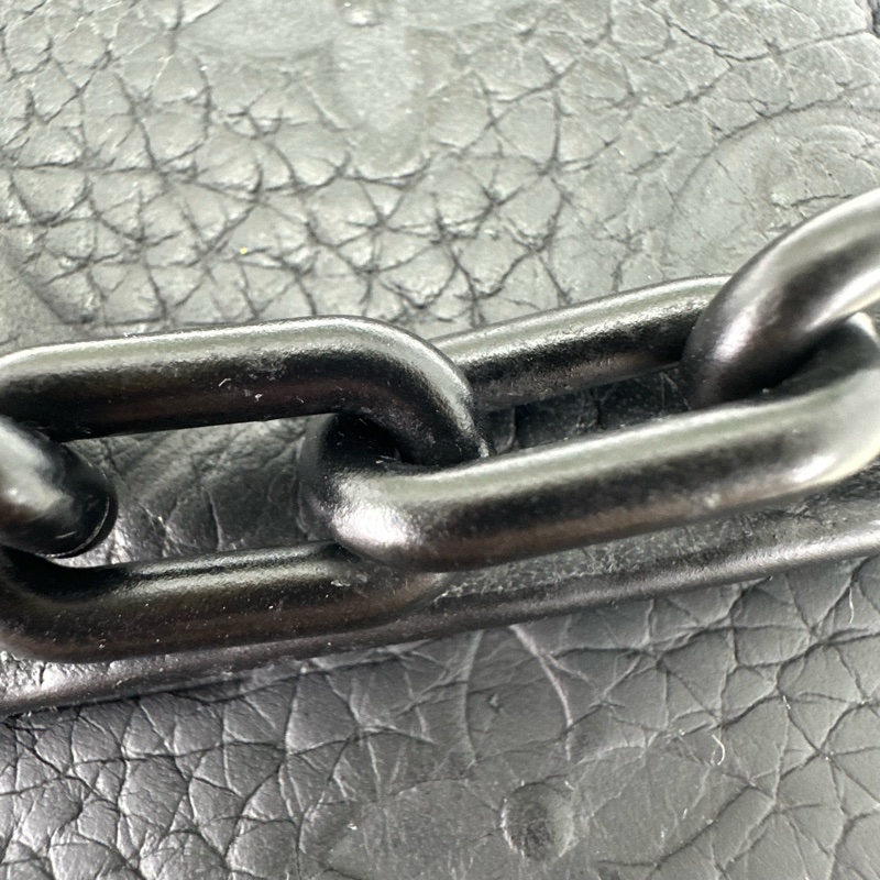 LV 黑色真皮壓紋 Steamer 晶片款-13