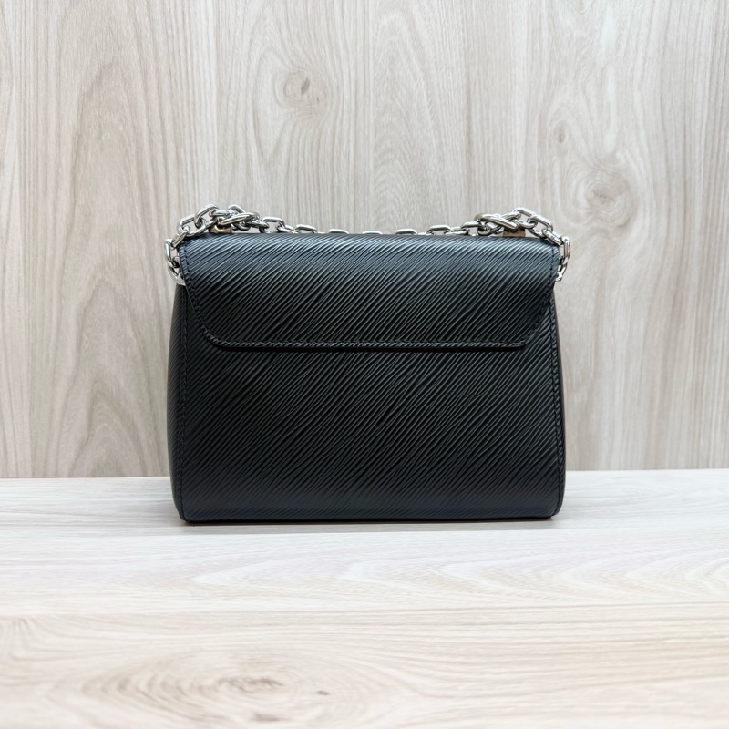 LV包包黑銀EPI轉釦TwistPM肩斜背包M50332-2