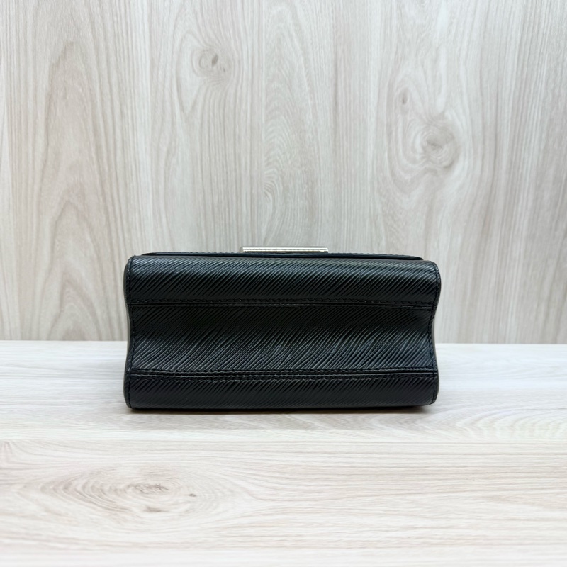 LV包包黑銀EPI轉釦TwistPM肩斜背包M50332-5