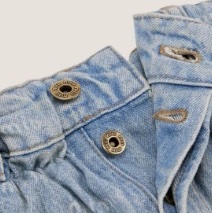 Miu Miu 女士 徽標細節牛仔短褲24 25 26碼-2