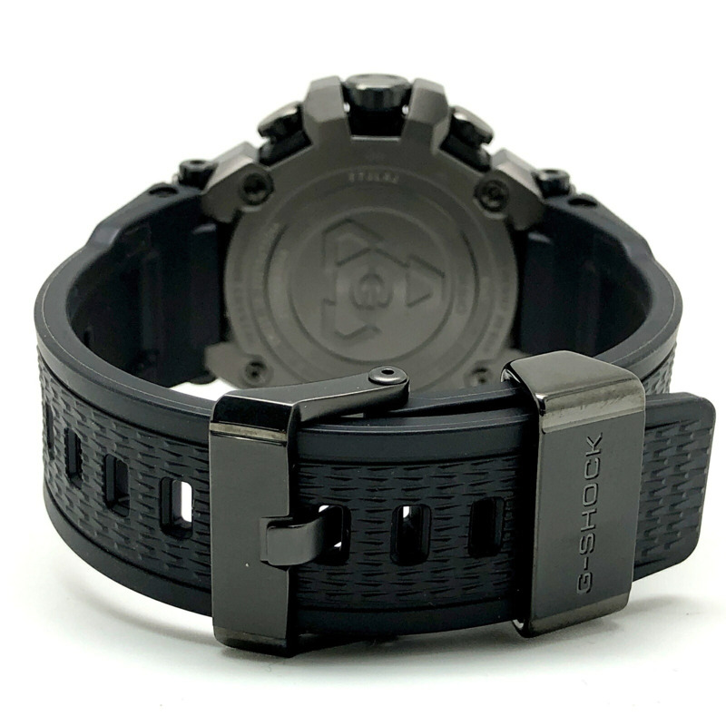 卡西歐 G-SHOCK MTG-B3000B-1A MT-G 電波太陽能手錶，支援藍牙、手機連接、三重防震（防震、防離心、防震動）、雙核防護結構、LED 照明、黑灰色指針，2022 年 5 月發售，Miigakunoka 商店有售。-5