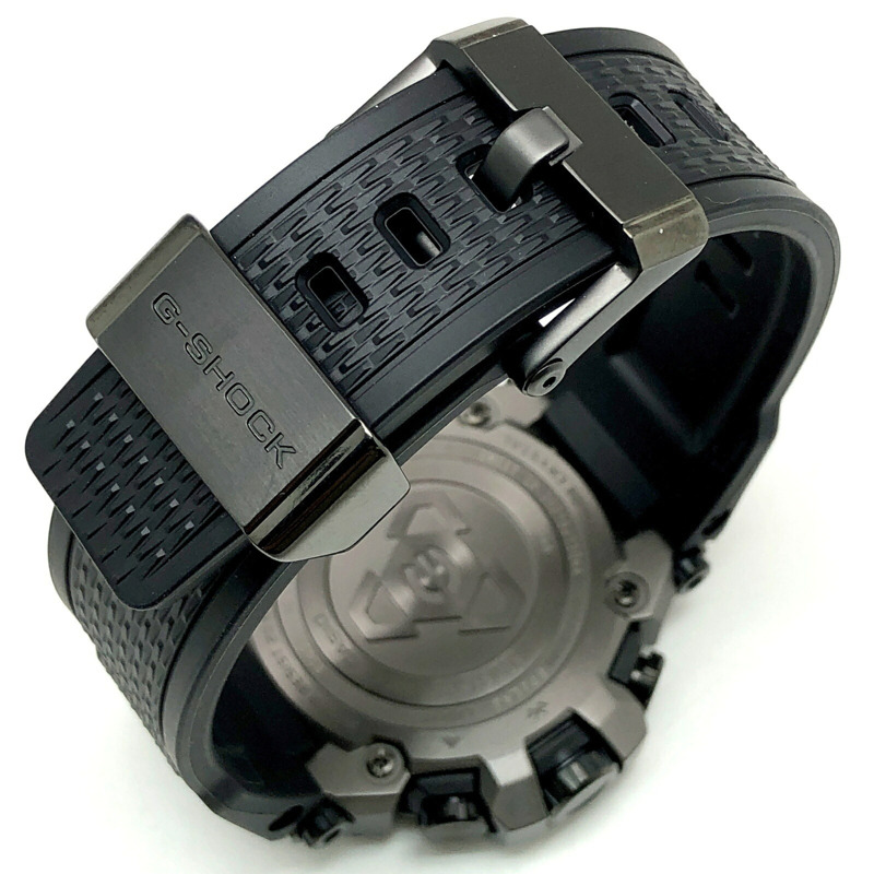 卡西歐 G-SHOCK MTG-B3000B-1A MT-G 電波太陽能手錶，支援藍牙、手機連接、三重防震（防震、防離心、防震動）、雙核防護結構、LED 照明、黑灰色指針，2022 年 5 月發售，Miigakunoka 商店有售。-6