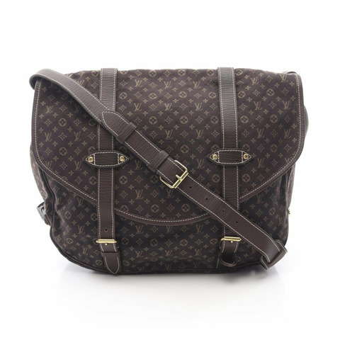 路易威登 Saumur XL 單肩包/手提包，Monogram Mini Lan 帆布和皮革材質，棕色，女士款，M95220