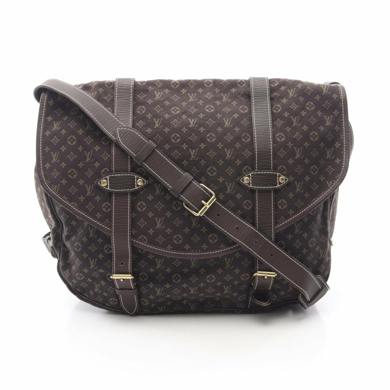 路易威登 Saumur XL 單肩包/手提包,Monogram Mini Lan 帆布和皮革材質,棕色,女士款,M95220-0
