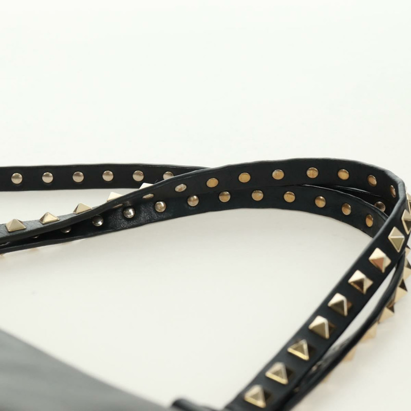 【日本直送】VALENTINO 皮革手提包 2way 黑色金色 正品 BA10419V-7