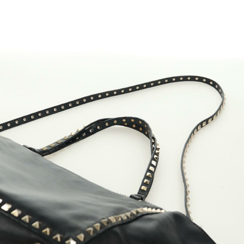 【日本直送】VALENTINO 皮革手提包 2way 黑色金色 正品 BA10419V-9