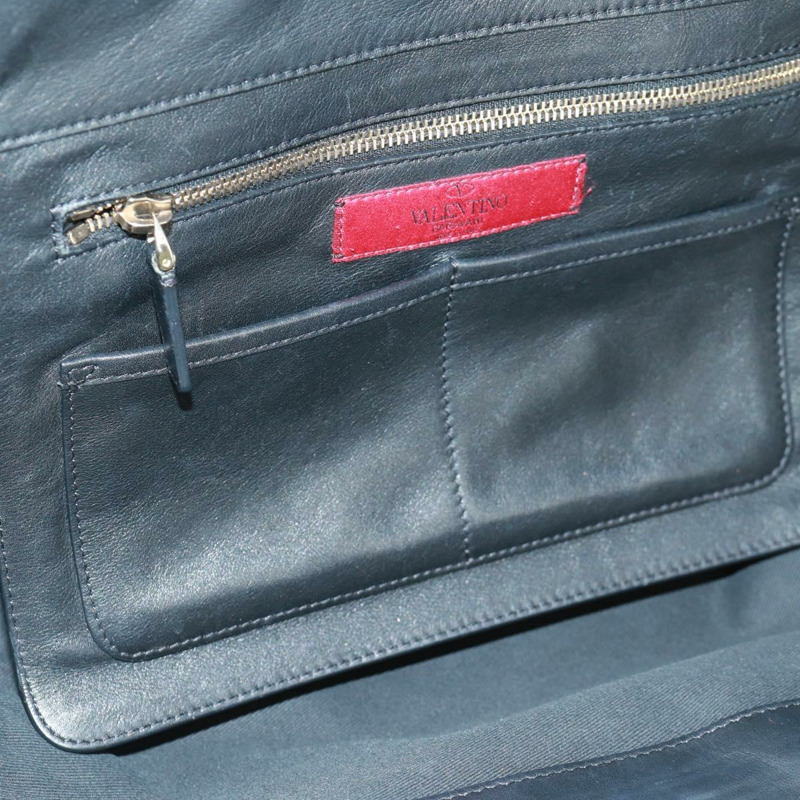 【日本直送】VALENTINO 皮革手提包 2way 黑色金色 正品 BA10419V-20