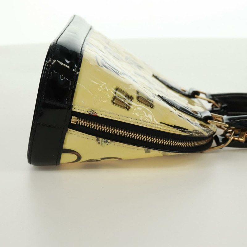 【日本直送】路易威登 Vernis 貼紙印花 Alma PM 手提包 白色 M50466 LV 正品 171697V-4