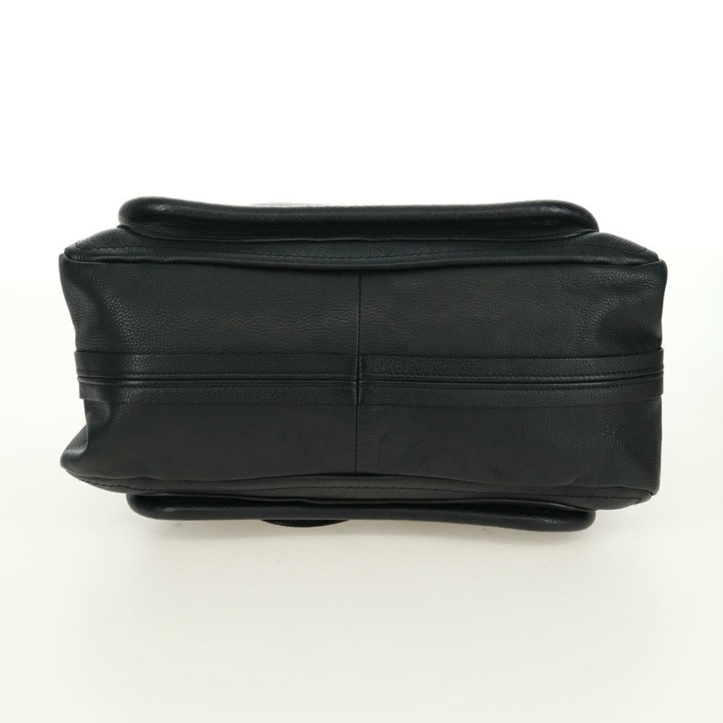 【日本直送】Chloe Paraty 手提包 皮革 2way 黑色 金色 Auth 171909V-11