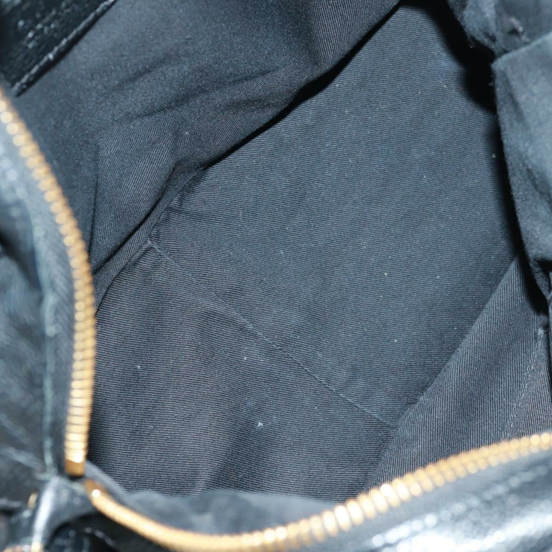 【日本直送】Chloe Paraty 手提包 皮革 2way 黑色 金色 Auth 171909V-19