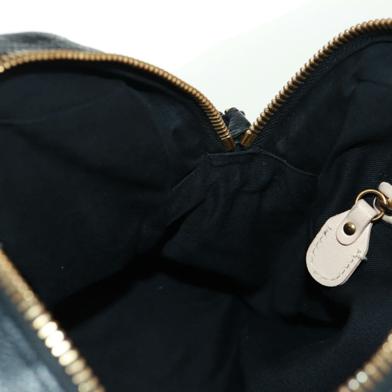 【日本直送】Chloe Paraty 手提包 皮革 2way 黑色 金色 Auth 171909V-21