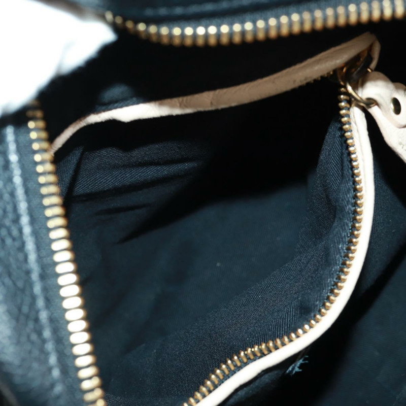 【日本直送】Chloe Paraty 手提包 皮革 2way 黑色 金色 Auth 171909V-23