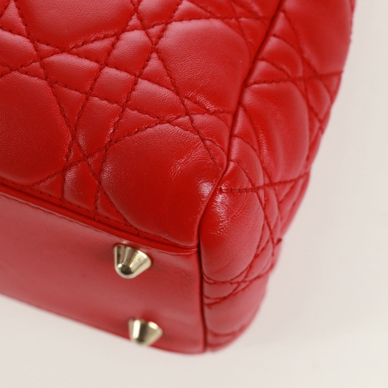 【日本直送】Christian Dior Canage鏈條托特包，羊皮材質，紅色金色，正品，貨號168978M-13