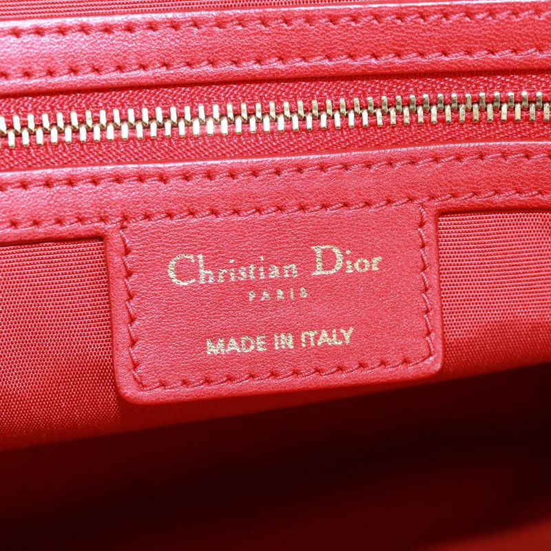【日本直送】Christian Dior Canage鏈條托特包，羊皮材質，紅色金色，正品，貨號168978M-18
