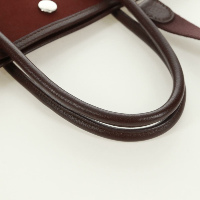 【日本直送】愛馬仕 Garden File PM 手提包 帆布 兩用 棕色 正品 168940SAV-6