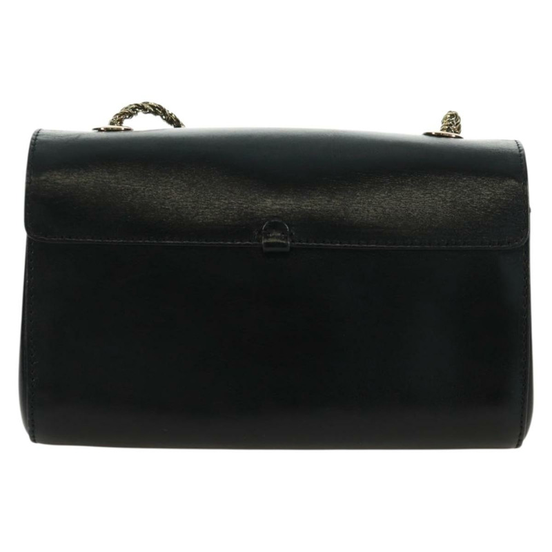 【日本直送】Chloe 鏈條 June 肩背包 皮革 黑色 金色 正品 168935V-2