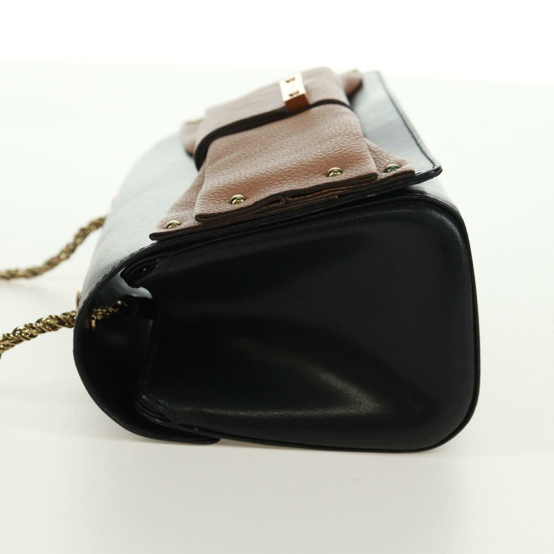 【日本直送】Chloe 鏈條 June 肩背包 皮革 黑色 金色 正品 168935V-3