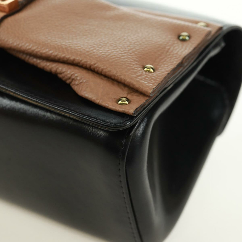 【日本直送】Chloe 鏈條 June 肩背包 皮革 黑色 金色 正品 168935V-10