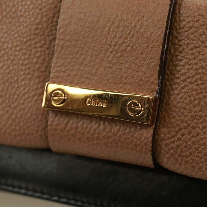 【日本直送】Chloe 鏈條 June 肩背包 皮革 黑色 金色 正品 168935V-13