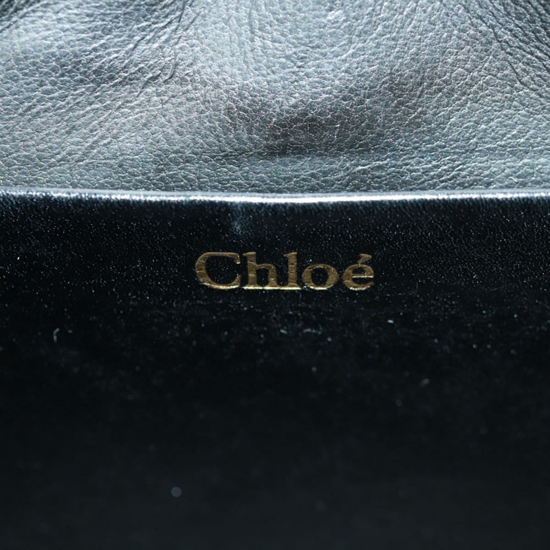 【日本直送】Chloe 鏈條 June 肩背包 皮革 黑色 金色 正品 168935V-15
