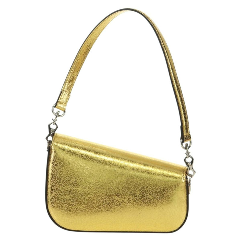 【日本直送】GUCCI 馬銜扣鏈條單肩包,皮革材質,金色/銀色,貨號 774209,正品編號 168942SAM-2