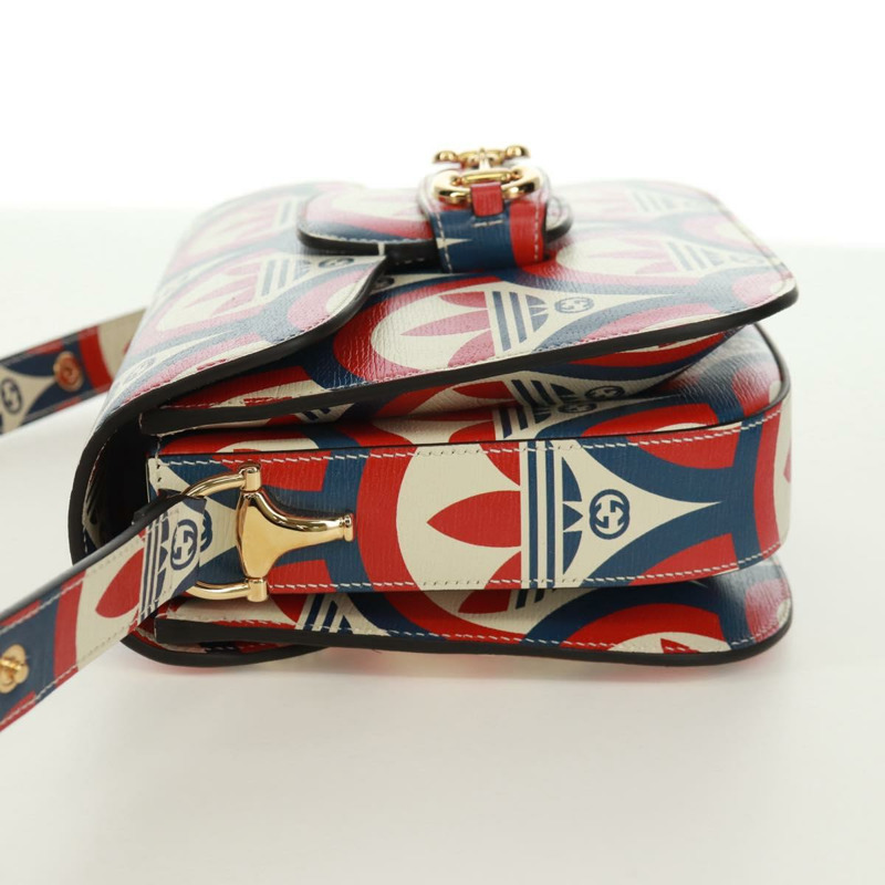 【日本直送】GUCCI 馬銜扣 1955 肩背包，皮革材質，多色金色，貨號 602204，正品編號 161700SAM-3