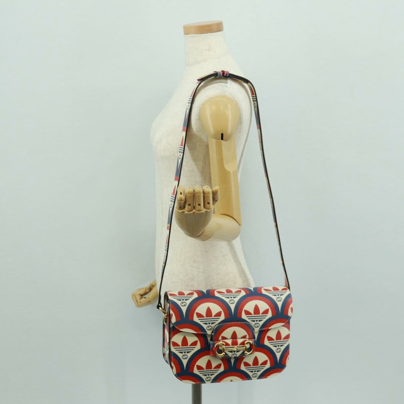 【日本直送】GUCCI 馬銜扣 1955 肩背包，皮革材質，多色金色，貨號 602204，正品編號 161700SAM-22