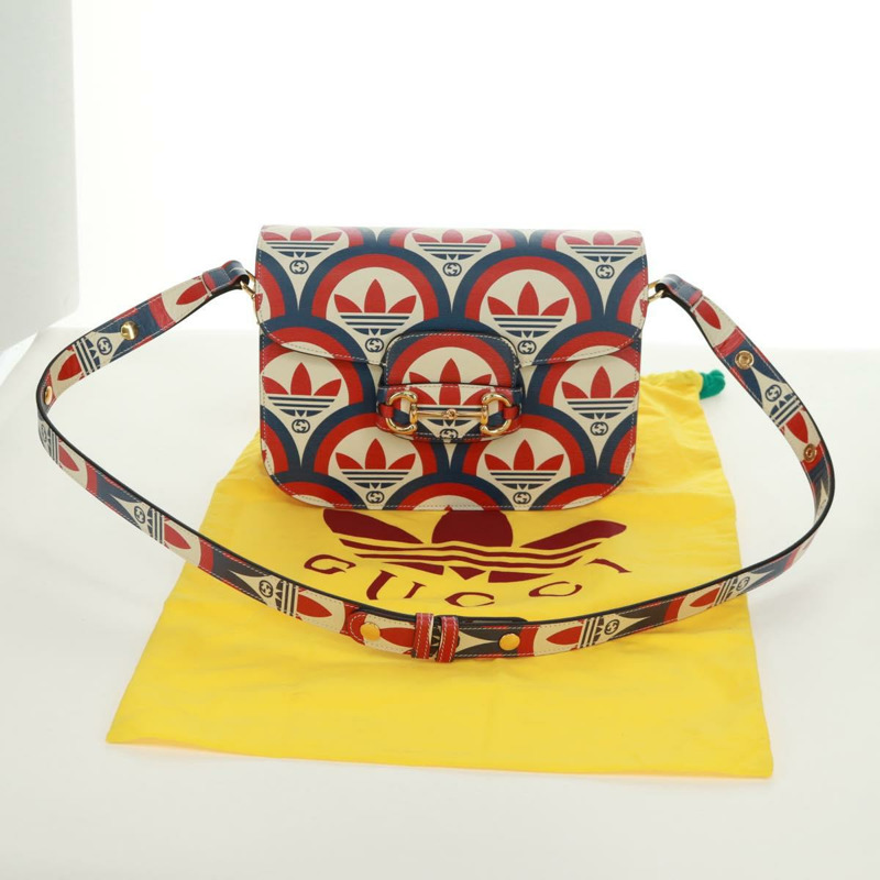 【日本直送】GUCCI 馬銜扣 1955 肩背包，皮革材質，多色金色，貨號 602204，正品編號 161700SAM-23