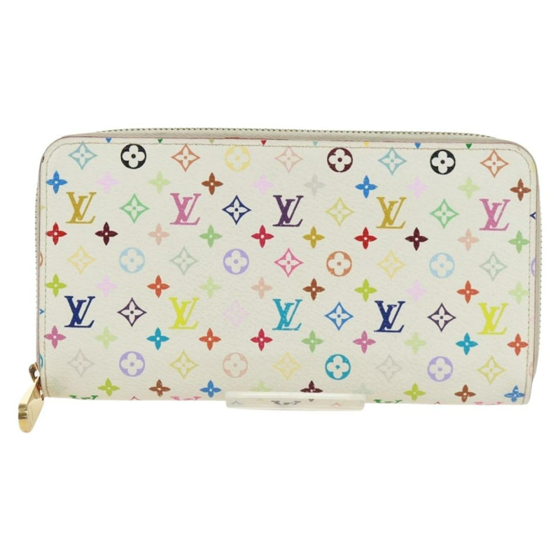 【日本直送】路易威登 Monogram Multicolor Zippy 長版皮夾 白色 M60241 LV 正品 171842V-1