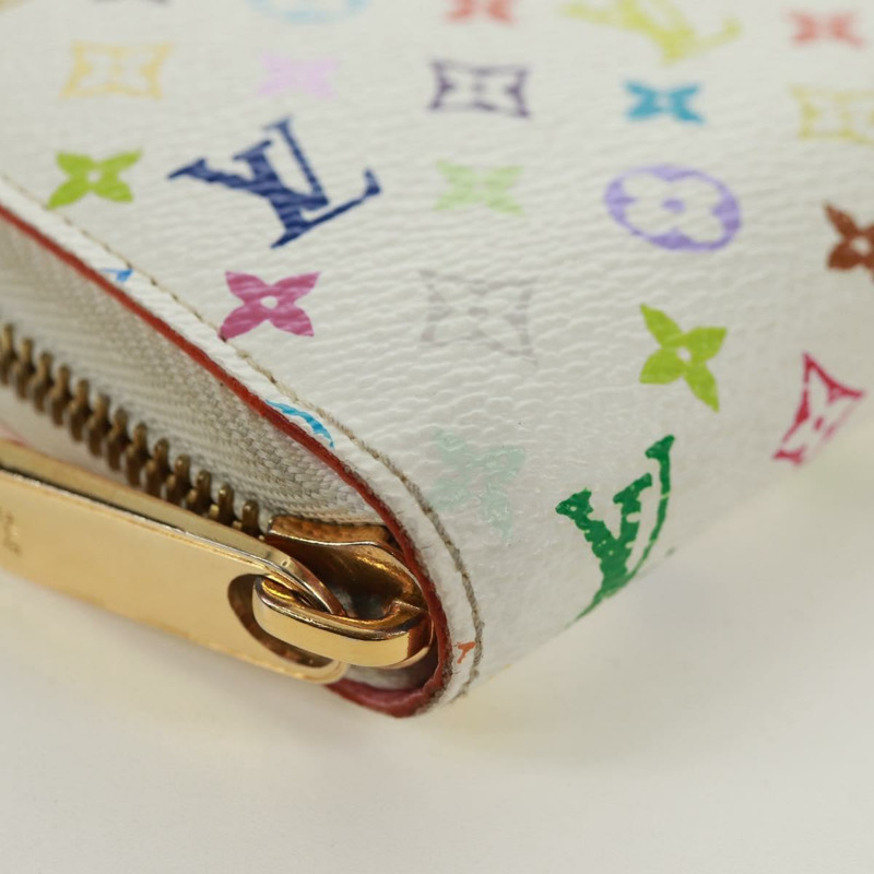 【日本直送】路易威登 Monogram Multicolor Zippy 長版皮夾 白色 M60241 LV 正品 171842V-7