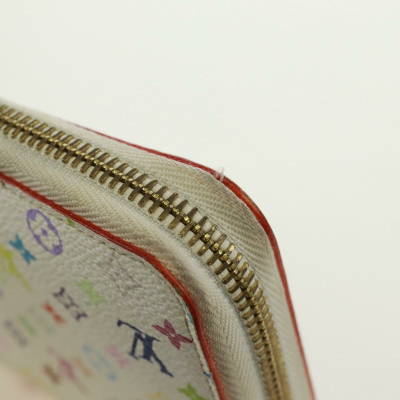 【日本直送】路易威登 Monogram Multicolor Zippy 長版皮夾 白色 M60241 LV 正品 171842V-12