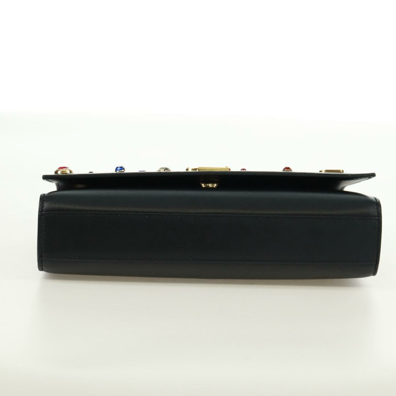【日本直送】SAINT LAURENT 鏈條 Kate 單肩包 皮革 黑色 金色 正品 171838SAM-8