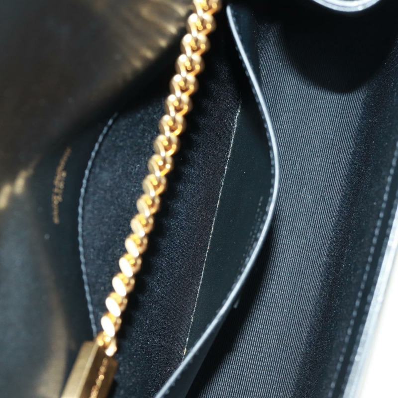 【日本直送】SAINT LAURENT 鏈條 Kate 單肩包 皮革 黑色 金色 正品 171838SAM-22