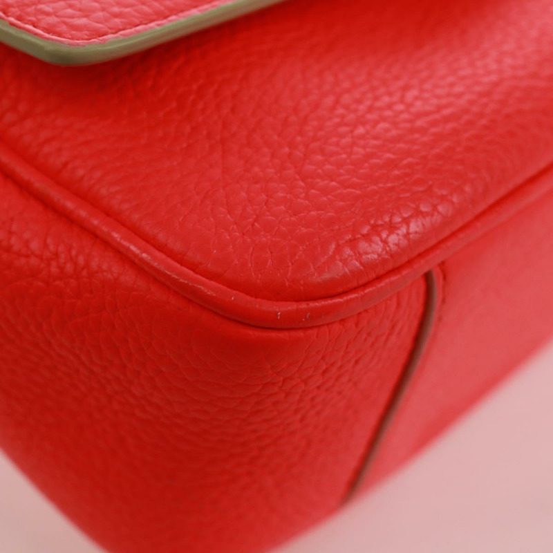 【日本直送】Christian Dior Beadior 手提包 皮革 2way 紅色銀色 正品 170893M-11