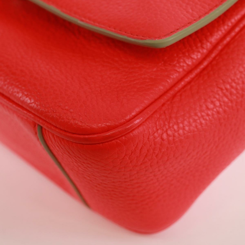 【日本直送】Christian Dior Beadior 手提包 皮革 2way 紅色銀色 正品 170893M-12