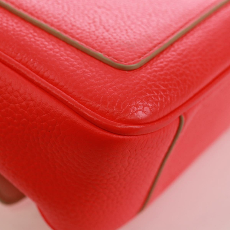 【日本直送】Christian Dior Beadior 手提包 皮革 2way 紅色銀色 正品 170893M-13