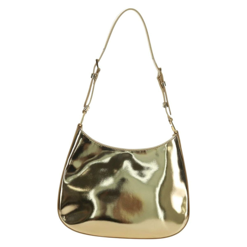【日本直送】PRADA 漆皮雙肩包，金色，正品，貨號 171310SAM-2