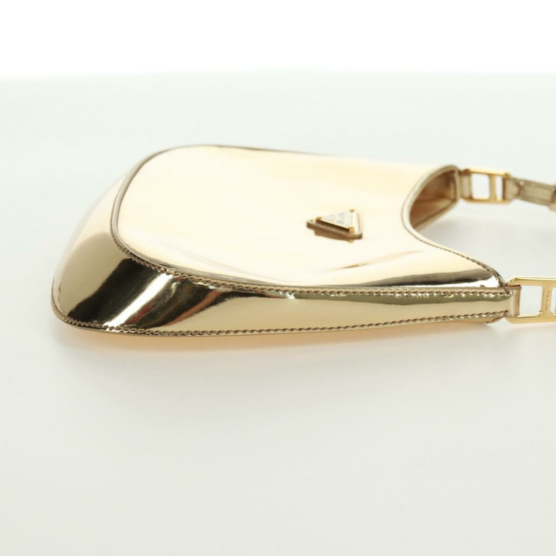 【日本直送】PRADA 漆皮雙肩包，金色，正品，貨號 171310SAM-4